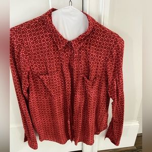 Anthropologie Holding Horses size 8 button down top